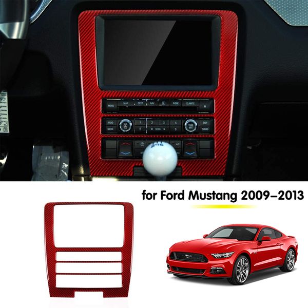 center console navigation frame air conditioner large screen red carbon fiber for ford mustang 2009-2013 interior accessories
center console navigation frame air conditioner large screen red carbon fiber for ford mustang 2009-2013 interior accessories