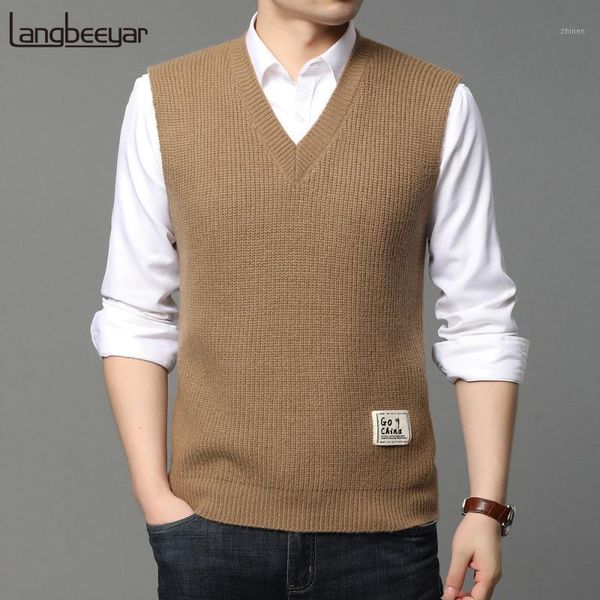 2020 new fashion korean brand knit pullover knitted sleeveless v neck sweater vest men jumper autum winter casual men clothes1, Black;white
2020 new fashion korean brand knit pullover knitted sleeveless v neck sweater vest men jumper autum winter casual men clothes1, Black;white