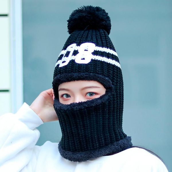 40# women's winter new cute warm and cold protection neck piece sweater hat cold protection neck piece sweater hat skullies, Blue;gray
40# women's winter new cute warm and cold protection neck piece sweater hat cold protection neck piece sweater hat skullies, Blue;gray