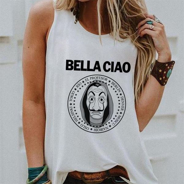 летний женский жилет tain tain tops деньги heist tshirt домашняя бумага la casa de papel streetwear print harajuku повседневная без рукавов, White
летний женский жилет tain tain tops деньги heist tshirt домашняя бумага la casa de papel streetwear print harajuku повседневная без рукавов, White