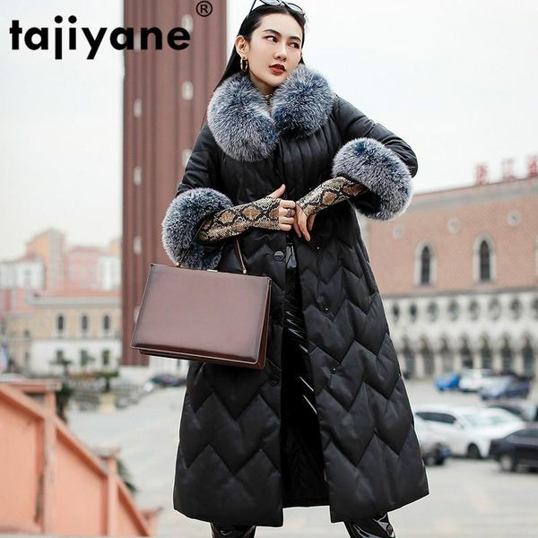 women's leather & faux real genuine jacket autumn winter coat women clothes 2021 fur collar sheepskin dwon korean vintage, Black
women's leather & faux real genuine jacket autumn winter coat women clothes 2021 fur collar sheepskin dwon korean vintage, Black