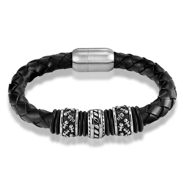 janeyacy european fashion men bracelet leather mens bracelet male skeleton leather skull, Black
janeyacy european fashion men bracelet leather mens bracelet male skeleton leather skull, Black