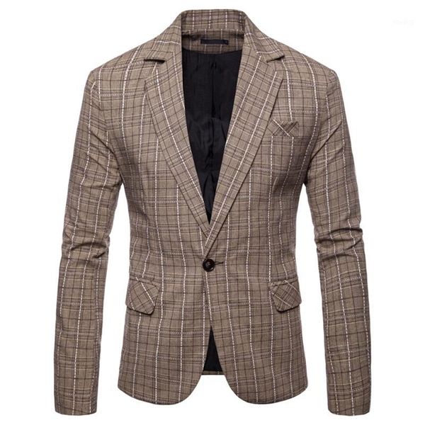 men blazers 2020 fashion trend european code casual check men blazer single button slim business suit for1, White;black
men blazers 2020 fashion trend european code casual check men blazer single button slim business suit for1, White;black
