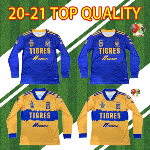 men 2020 2021 tigres uanl long sleeve soccer jersey 20 21 mexico club yellow 7 stars gignac vargas sosa away blue home football shirt, Black;yellow
men 2020 2021 tigres uanl long sleeve soccer jersey 20 21 mexico club yellow 7 stars gignac vargas sosa away blue home football shirt, Black;yellow