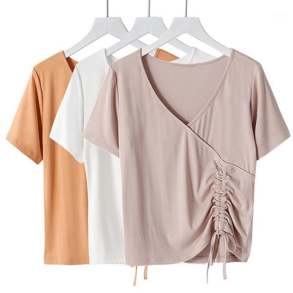 5xl 6xl summer fashion short basic knitted shirt 11 colors lavender red v-neck lace up modal cotton blouse plus size 1, White
5xl 6xl summer fashion short basic knitted shirt 11 colors lavender red v-neck lace up modal cotton blouse plus size 1, White