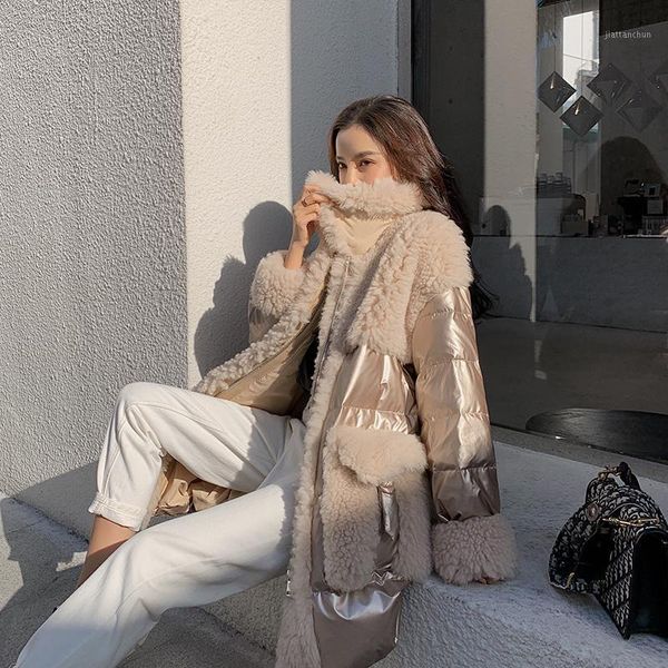 winter women down stitching fur jacket female warm parka champagne gold glossy white duck down coats ladies korean coat jackets1, Black
winter women down stitching fur jacket female warm parka champagne gold glossy white duck down coats ladies korean coat jackets1, Black