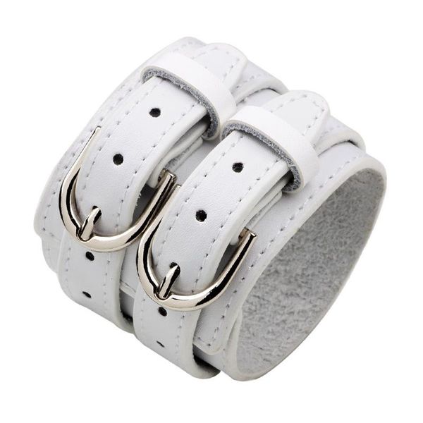 wide leather double chain bracelet men vintage fashion jewelry pulseira masculina christmas gift braclets tj-78, Golden;silver
wide leather double chain bracelet men vintage fashion jewelry pulseira masculina christmas gift braclets tj-78, Golden;silver