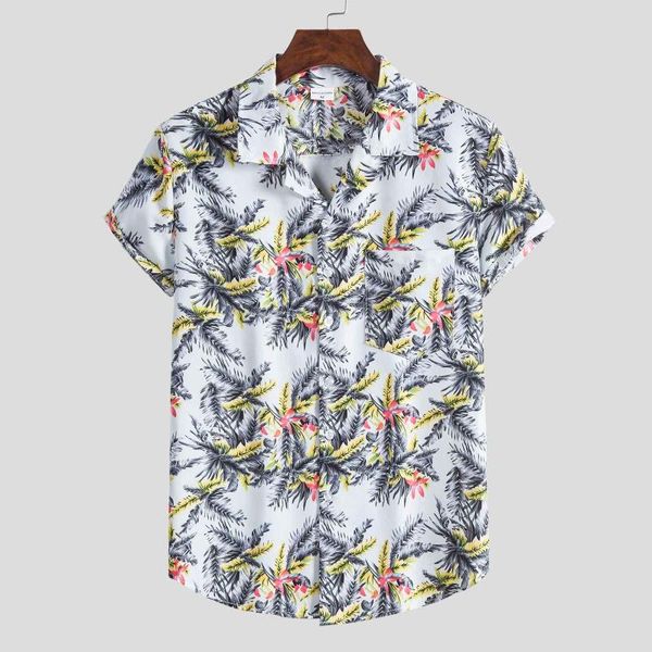 men's casual shirts feitong print brand summer shirt mens ethnic short sleeve printed hawaiian holiday camisa, White;black
men's casual shirts feitong print brand summer shirt mens ethnic short sleeve printed hawaiian holiday camisa, White;black