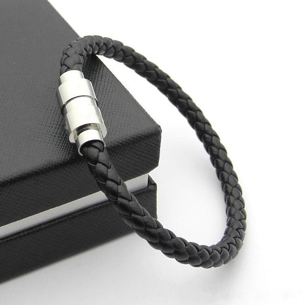 promotion men magnetic buckle black leather braid charm bracelet fashion jewelry silver wholesale price bracelets for men gift ( no box ), Golden;silver
promotion men magnetic buckle black leather braid charm bracelet fashion jewelry silver wholesale price bracelets for men gift ( no box ), Golden;silver
