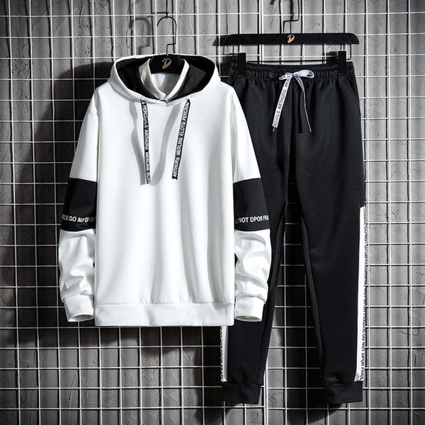 Men's casual Hoodie Set, running sportswear, spring and autumn, 2 piec- 2021, Gray 
Men's casual Hoodie Set, running sportswear, spring and autumn, 2 piec- 2021, Gray