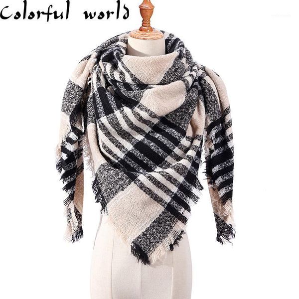 scarves 2021 winter women warm cashmere neck bandana wrap color plaid scarf triangular ladies shawl1, Blue;gray
scarves 2021 winter women warm cashmere neck bandana wrap color plaid scarf triangular ladies shawl1, Blue;gray