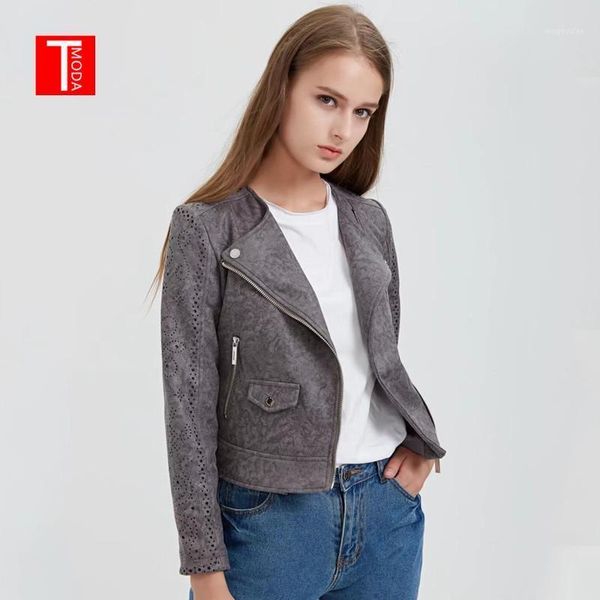 tmoda288 2020 women autumn winter suede faux leather jackets lady fashion hollow out motorcycle coat biker gray lace outerwear1, Black
tmoda288 2020 women autumn winter suede faux leather jackets lady fashion hollow out motorcycle coat biker gray lace outerwear1, Black