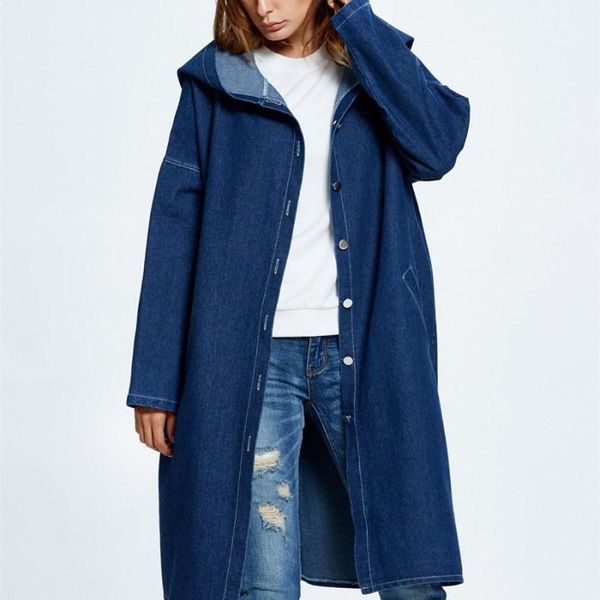 fashion women single breasted hooded coats autumn loose long jeans windbreaker casual solid long sleeve denim trench, Tan;black
fashion women single breasted hooded coats autumn loose long jeans windbreaker casual solid long sleeve denim trench, Tan;black