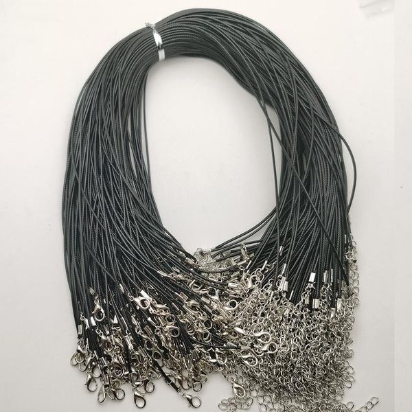 wholesale 1.2mm jewelry clasp lobster clasp necklace rope wax leather cord black necklace lanyard pendant cords 10 jlloho, Silver
wholesale 1.2mm jewelry clasp lobster clasp necklace rope wax leather cord black necklace lanyard pendant cords 10 jlloho, Silver