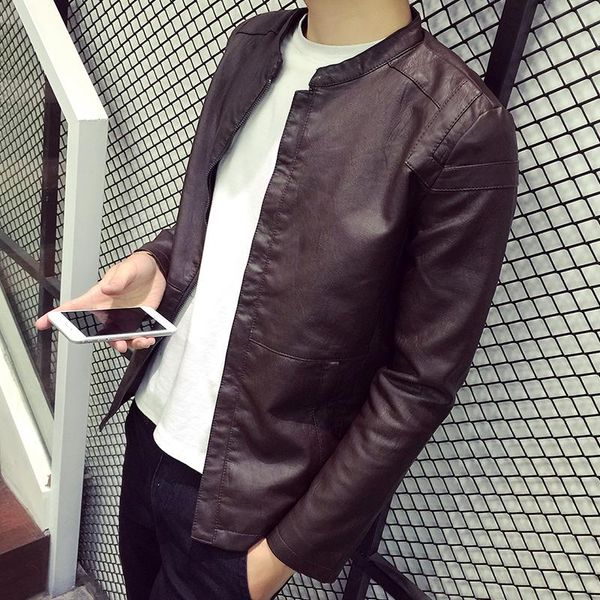 mrmt 2021 brand spring and autumn men's jackets leather of slim fit pu leather jacket locomotive youth thin men's casual coat, Black;brown
mrmt 2021 brand spring and autumn men's jackets leather of slim fit pu leather jacket locomotive youth thin men's casual coat, Black;brown