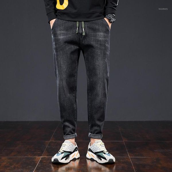 2021 autumn men student slim harem jeans male casual elasticity cropped regular fit pants blue fashion straight denim trousers1
2021 autumn men student slim harem jeans male casual elasticity cropped regular fit pants blue fashion straight denim trousers1