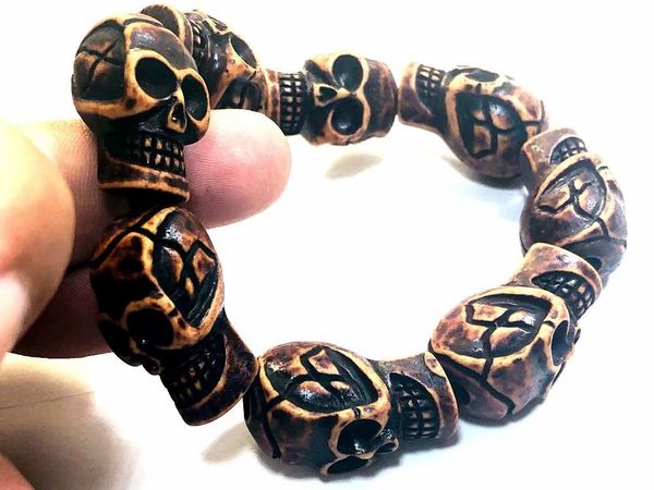 yqtdmy 10 pcs bracelet domineering skull devil punk gothic hiphop simple for biker male boy jewelry creativity gift wholesale, Black
yqtdmy 10 pcs bracelet domineering skull devil punk gothic hiphop simple for biker male boy jewelry creativity gift wholesale, Black