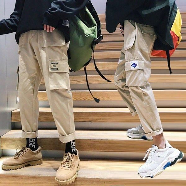men's pants 2021 men vintage cargo mens hiphop khaki pockets joggers male korean fashion sweatpants winter overalls mens1, Black
men's pants 2021 men vintage cargo mens hiphop khaki pockets joggers male korean fashion sweatpants winter overalls mens1, Black