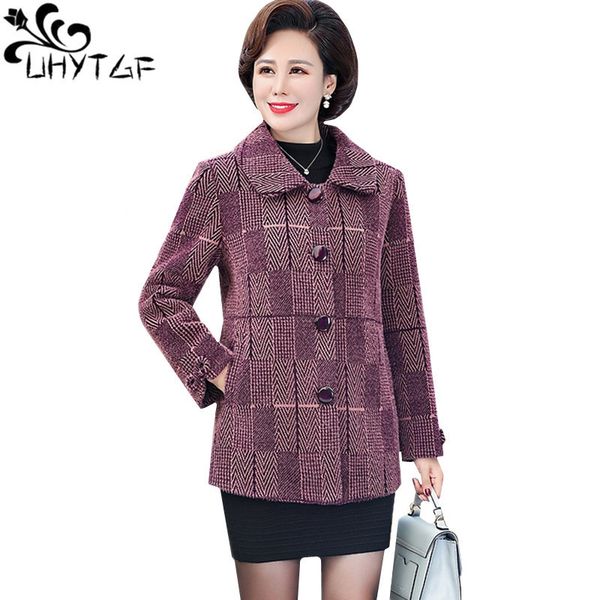 uhytgf womens winter jacket quality mink cashmere autumn wool coat female fashion plaid casual 5xl plus size outerwear 1062, Black
uhytgf womens winter jacket quality mink cashmere autumn wool coat female fashion plaid casual 5xl plus size outerwear 1062, Black