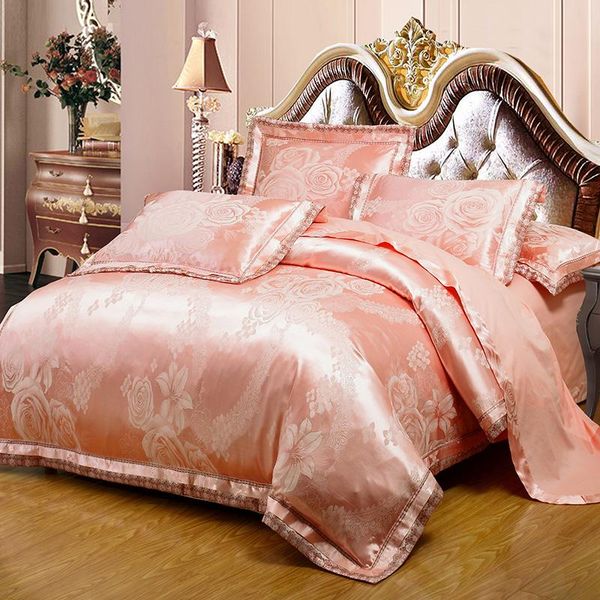 4/6PCS SILK Luxury BeddingSet New Designer Cotton Bedding Sets Bed Sheet Jacquard Bedding Sets Duvet Cover Pillowcases Flatsheet
4/6PCS SILK Luxury BeddingSet New Designer Cotton Bedding Sets Bed Sheet Jacquard Bedding Sets Duvet Cover Pillowcases Flatsheet