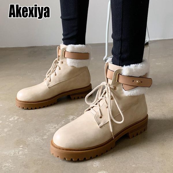 boots snow women leather winter shoes ankle faux fur plus size woman british style p673, Black
boots snow women leather winter shoes ankle faux fur plus size woman british style p673, Black