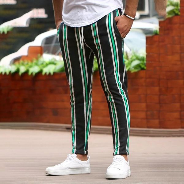 2020 men's pants stitching striped pocket pants overalls casual sports work casual pants stylish men's slim overalls#a3, Black
2020 men's pants stitching striped pocket pants overalls casual sports work casual pants stylish men's slim overalls#a3, Black