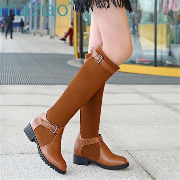 boots the knee leather chunky heeled women long round toe buckle fashion tall maziao1, Black
boots the knee leather chunky heeled women long round toe buckle fashion tall maziao1, Black
