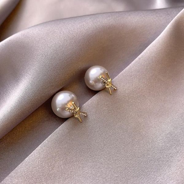 stud pearl earrings temperament cross women's with stone jewelry for women earring, Golden;silver
stud pearl earrings temperament cross women's with stone jewelry for women earring, Golden;silver