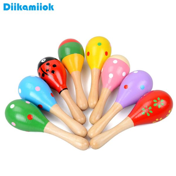 new 11.5cm wooden sand hammer rattle cartoon sand ball infant baby exercise listening toy vocal toddler musical educational toys q1214 
new 11.5cm wooden sand hammer rattle cartoon sand ball infant baby exercise listening toy vocal toddler musical educational toys q1214