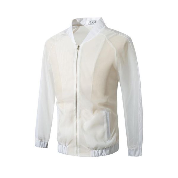 men's jackets wholesale hollow mesh see-through jacket rotator cuff baseball collar sun protection drop brand zipper coat, Black;brown
men's jackets wholesale hollow mesh see-through jacket rotator cuff baseball collar sun protection drop brand zipper coat, Black;brown