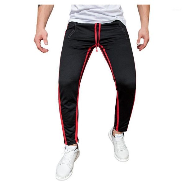 red striped decoration men's long casual sport pants slim plaid trousers running joggers sweatpants pantalon deportivo hombre1, Black
red striped decoration men's long casual sport pants slim plaid trousers running joggers sweatpants pantalon deportivo hombre1, Black