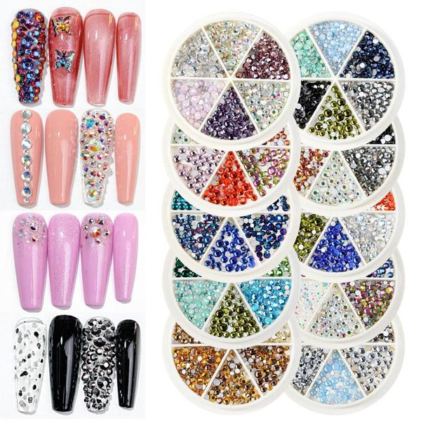 1 wheel ab acrylic diamond nail rhinestones mixed nail glitter crystal diy art decorations manicure tools accessories, Silver;gold
1 wheel ab acrylic diamond nail rhinestones mixed nail glitter crystal diy art decorations manicure tools accessories, Silver;gold