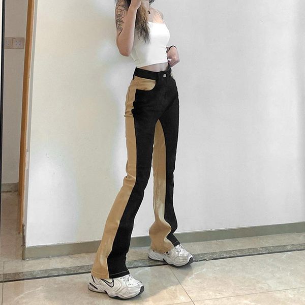 zoulv spring autumn personality panelled spliced high waisted jeans slimming micro flared jeans women 2021 women's clothing1, Blue
zoulv spring autumn personality panelled spliced high waisted jeans slimming micro flared jeans women 2021 women's clothing1, Blue