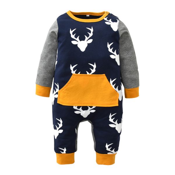 newborn baby rompers cute christma deer head boy girl clothing baby costume infant long sleeve jumpsuits toddler baby clothes 201030, Blue
newborn baby rompers cute christma deer head boy girl clothing baby costume infant long sleeve jumpsuits toddler baby clothes 201030, Blue