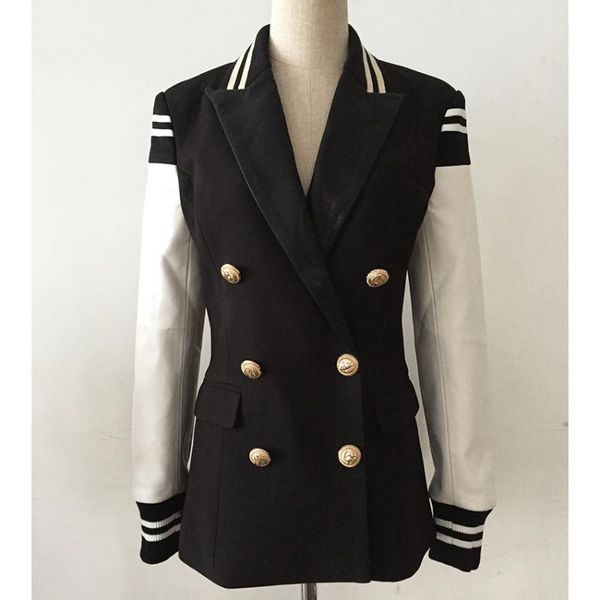 msxu women cool contrast pu leather patchwork sheath slim large size coat jacket blazer business suit, White;black
msxu women cool contrast pu leather patchwork sheath slim large size coat jacket blazer business suit, White;black