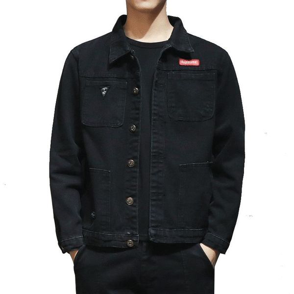 spring autumn 2020 fashion casual korean slim men's jacket boys denim jacket black wild casual youth tooling thin coat, Black;brown
spring autumn 2020 fashion casual korean slim men's jacket boys denim jacket black wild casual youth tooling thin coat, Black;brown