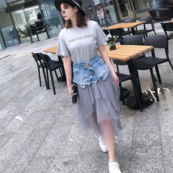 faldas mujer moda 2019 mesh stitching denim skirt female high waist buckle irregular long section skirts womens1, Black
faldas mujer moda 2019 mesh stitching denim skirt female high waist buckle irregular long section skirts womens1, Black