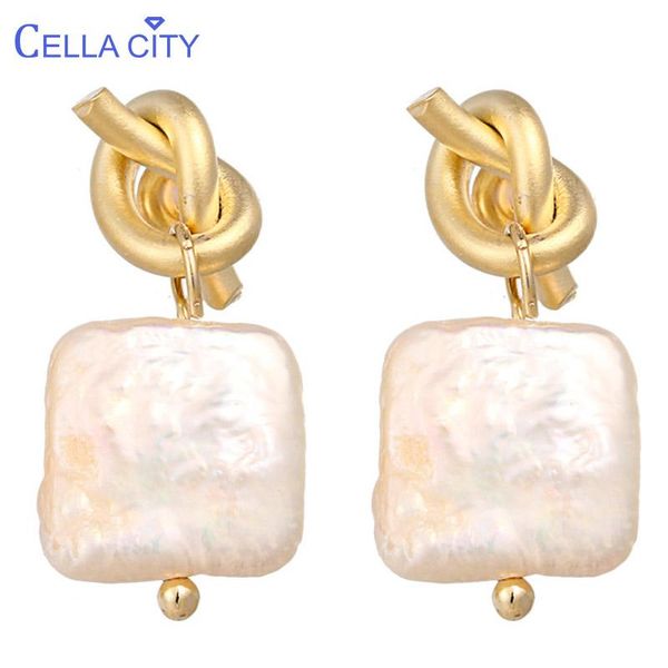 cellacity geometry natural freshwater pearl earrings for women matte light knot silver 925 jewelry delicate ear drops party gift
cellacity geometry natural freshwater pearl earrings for women matte light knot silver 925 jewelry delicate ear drops party gift