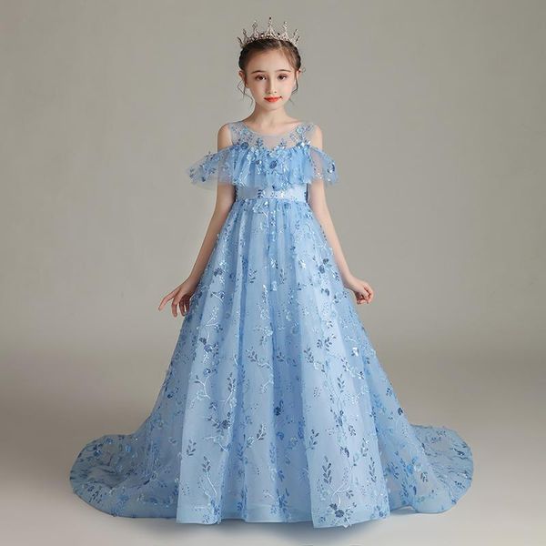 girl's dresses flower girl princess lace bow sequined appliques ball gown off the shoulder tulle luxury embroidery kid party dress d246, Red;yellow
girl's dresses flower girl princess lace bow sequined appliques ball gown off the shoulder tulle luxury embroidery kid party dress d246, Red;yellow