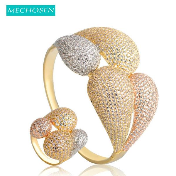 mechosen 3 tones mixed large bangle ring sets full cubic zirconia international celebrity banquet jewelry sets brazalete mujer, Silver
mechosen 3 tones mixed large bangle ring sets full cubic zirconia international celebrity banquet jewelry sets brazalete mujer, Silver