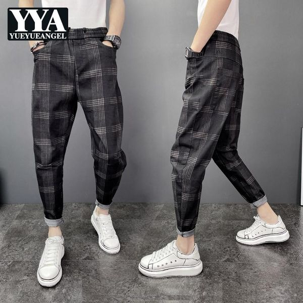 men's pants autumn winter plaid casual men loose korean style micro-elasticity ankle length pencil drawstring male fashion, Black
men's pants autumn winter plaid casual men loose korean style micro-elasticity ankle length pencil drawstring male fashion, Black