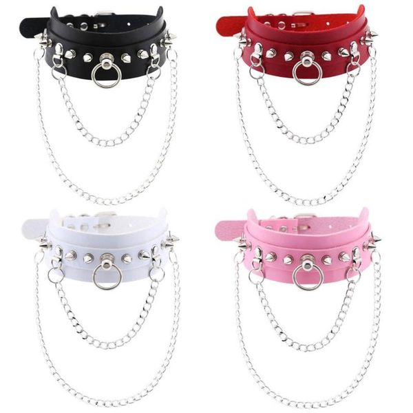 jewelry gothic o round metal double iron chain choker necklace collar women metal streetwear punk pu leather necklace new, Golden;silver
jewelry gothic o round metal double iron chain choker necklace collar women metal streetwear punk pu leather necklace new, Golden;silver