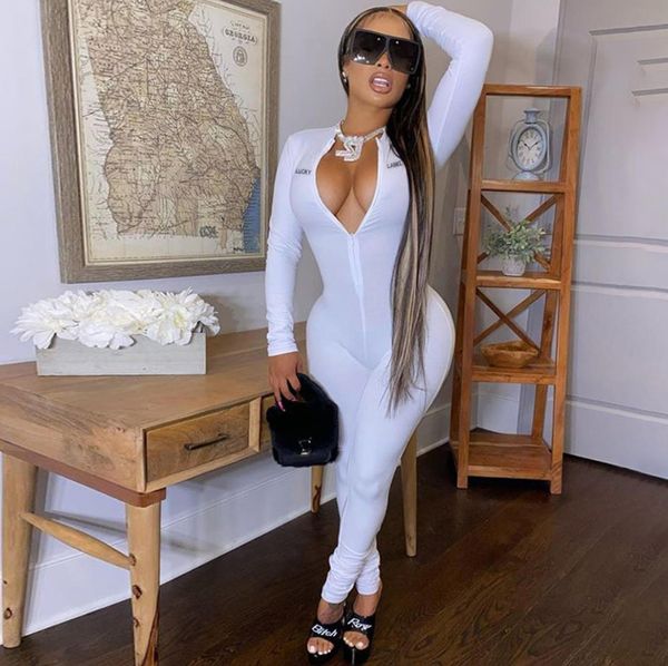women jumpsuit embroidered designer new slim solid color romper club tight long sleeve shorts casual sports jumpsuirs p879, Black;white
women jumpsuit embroidered designer new slim solid color romper club tight long sleeve shorts casual sports jumpsuirs p879, Black;white