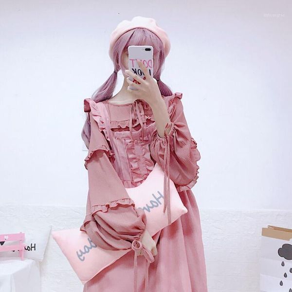 cute women's two piece sets: lantern sleeve shirt+ruffles jumper dress super sweet preppy style spring women fashion girl1, White
cute women's two piece sets: lantern sleeve shirt+ruffles jumper dress super sweet preppy style spring women fashion girl1, White
