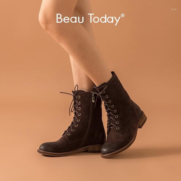 beautoday fashion boots women cow suede leather lace-up zipper closure round toe ladies ankle boots winter shoes handmade 020201, Black
beautoday fashion boots women cow suede leather lace-up zipper closure round toe ladies ankle boots winter shoes handmade 020201, Black
