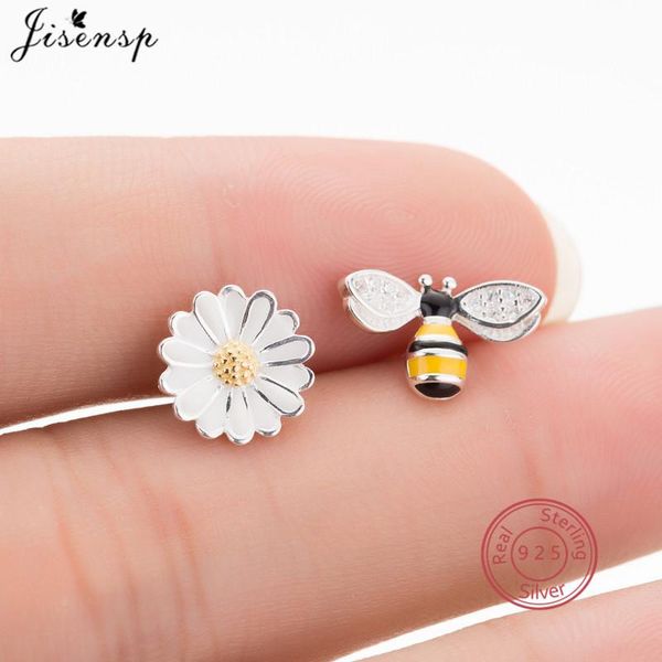 925 sterling silver asymmetric honey bee earrings rhinestone sun flower stud earings for women girls pendientes jewelry brincos, Golden;silver
925 sterling silver asymmetric honey bee earrings rhinestone sun flower stud earings for women girls pendientes jewelry brincos, Golden;silver