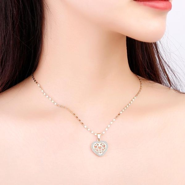 pendant necklaces fashion gold hollow heart choker necklace for women clear crystal wedding engagement jewelry party 2021, Silver
pendant necklaces fashion gold hollow heart choker necklace for women clear crystal wedding engagement jewelry party 2021, Silver