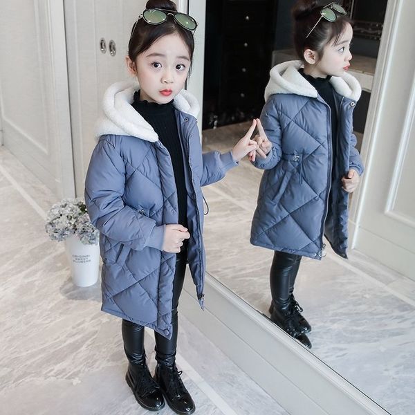 girls winter new cotton suit big children's cotton jacket in the long section of the winter thick cotton coat lj201126, Blue;gray
girls winter new cotton suit big children's cotton jacket in the long section of the winter thick cotton coat lj201126, Blue;gray