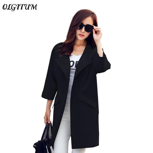 women's trench coats olgitum 2021 fashion women spring coat female o-neck quarter sleeve long, Tan;black
women's trench coats olgitum 2021 fashion women spring coat female o-neck quarter sleeve long, Tan;black