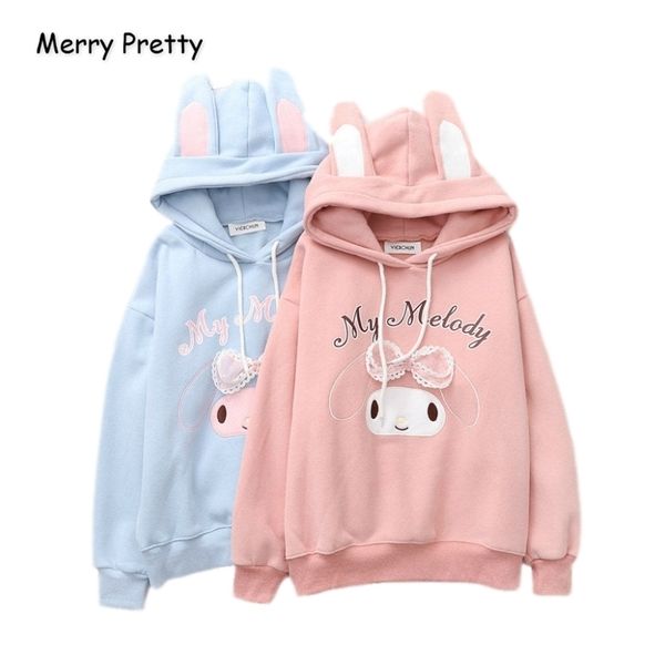 merry pretty womens cartoon rabbit embroidery hoodies sweatshirts with ears on hood winter plus velvet hooded pullovers y200915, Black
merry pretty womens cartoon rabbit embroidery hoodies sweatshirts with ears on hood winter plus velvet hooded pullovers y200915, Black